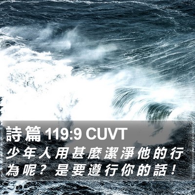 詩 篇 119:9 CUVT Bible Verse Image