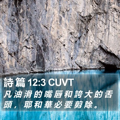詩 篇 12:3 CUVT Bible Verse Image