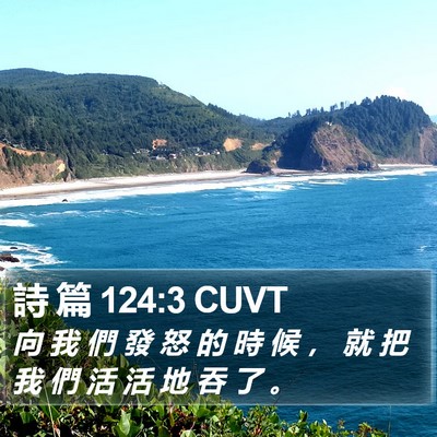 詩 篇 124:3 CUVT Bible Verse Image