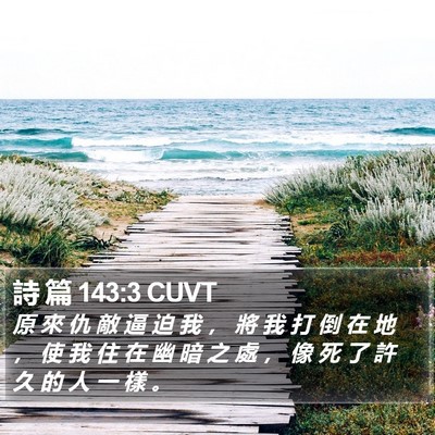 詩 篇 143:3 CUVT Bible Verse Image