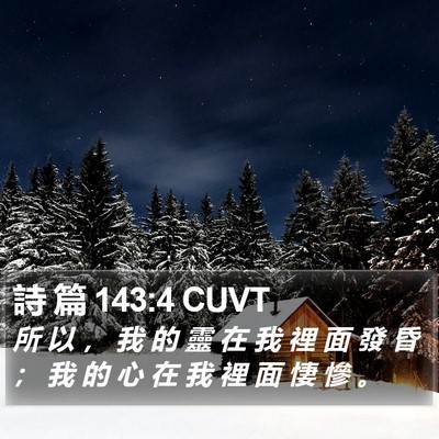詩 篇 143:4 CUVT Bible Verse Image