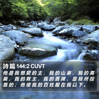 詩 篇 144:2 CUVT Bible Verse Image