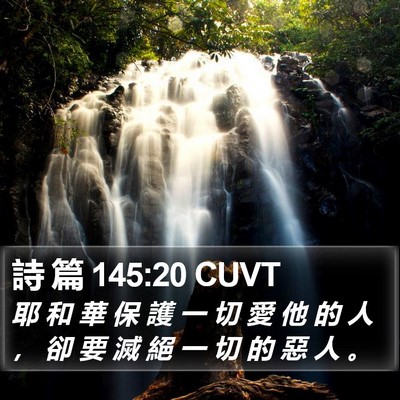 詩 篇 145:20 CUVT Bible Verse Image