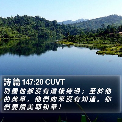 詩 篇 147:20 CUVT Bible Verse Image