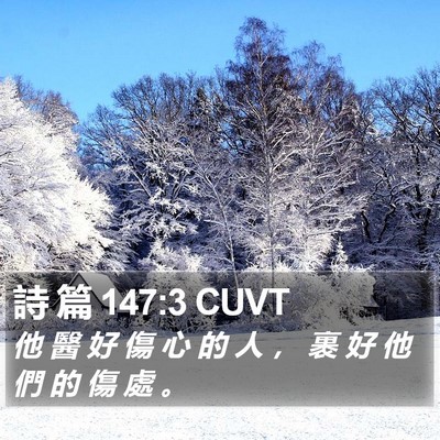 詩 篇 147:3 CUVT Bible Verse Image