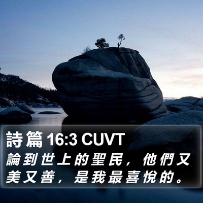 詩 篇 16:3 CUVT Bible Verse Image