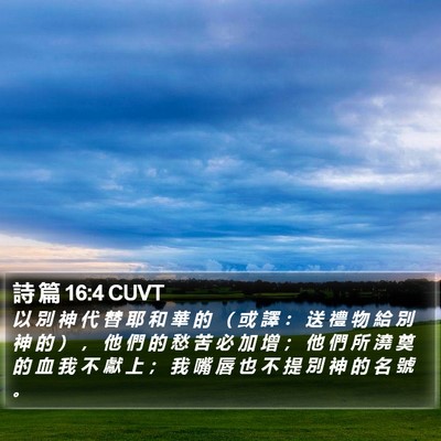詩 篇 16:4 CUVT Bible Verse Image