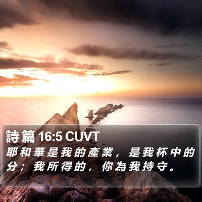 詩 篇 16:5 CUVT Bible Verse Image