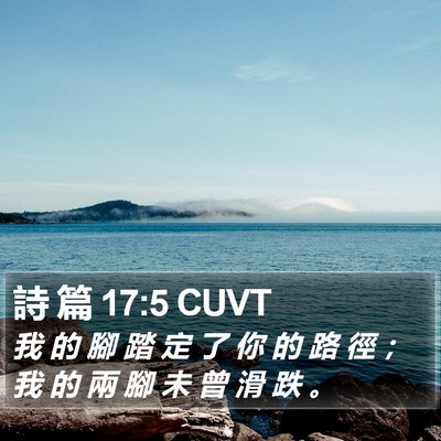 詩 篇 17:5 CUVT Bible Verse Image