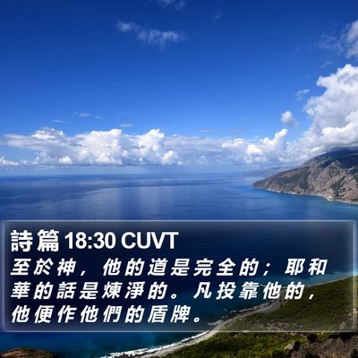 詩 篇 18:30 CUVT Bible Verse Image