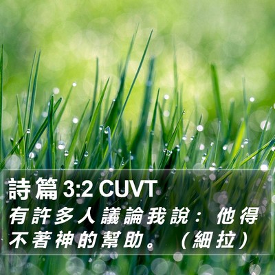 詩 篇 3:2 CUVT Bible Verse Image
