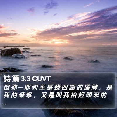詩 篇 3:3 CUVT Bible Verse Image