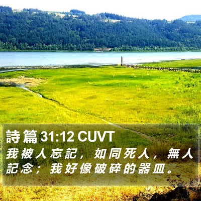 詩 篇 31:12 CUVT Bible Verse Image