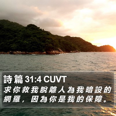 詩 篇 31:4 CUVT Bible Verse Image