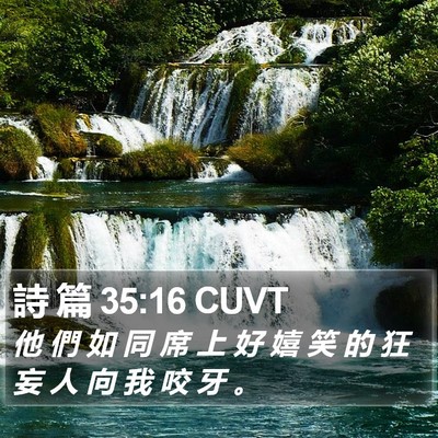 詩 篇 35:16 CUVT Bible Verse Image
