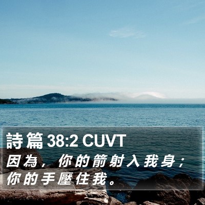 詩 篇 38:2 CUVT Bible Verse Image