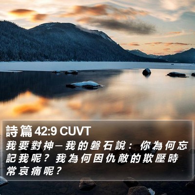 詩 篇 42:9 CUVT Bible Verse Image