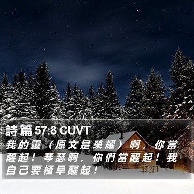 詩 篇 57:8 CUVT Bible Verse Image