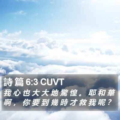 詩 篇 6:3 CUVT Bible Verse Image