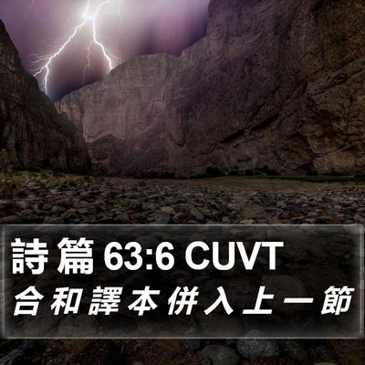 詩 篇 63:6 CUVT Bible Verse Image