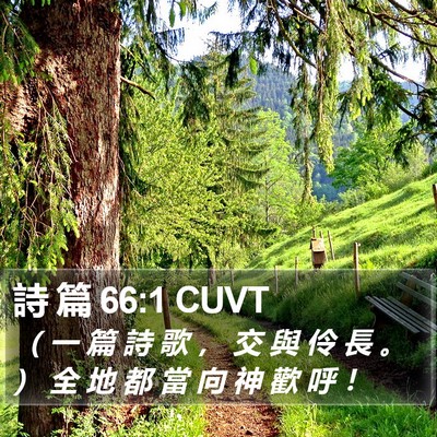 詩 篇 66:1 CUVT Bible Verse Image