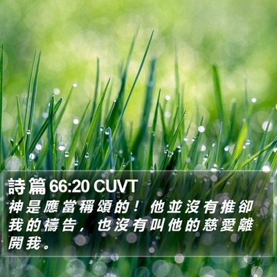 詩 篇 66:20 CUVT Bible Verse Image