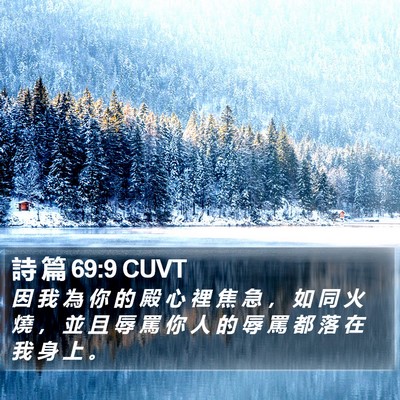 詩 篇 69:9 CUVT Bible Verse Image