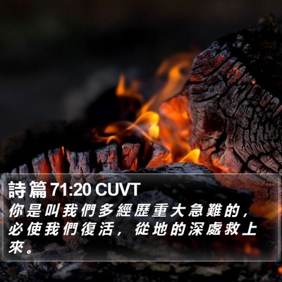 詩 篇 71:20 CUVT Bible Verse Image