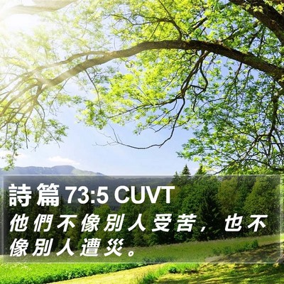 詩 篇 73:5 CUVT Bible Verse Image