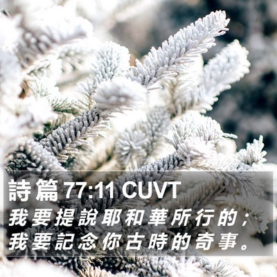 詩 篇 77:11 CUVT Bible Verse Image