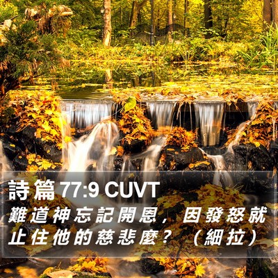 詩 篇 77:9 CUVT Bible Verse Image