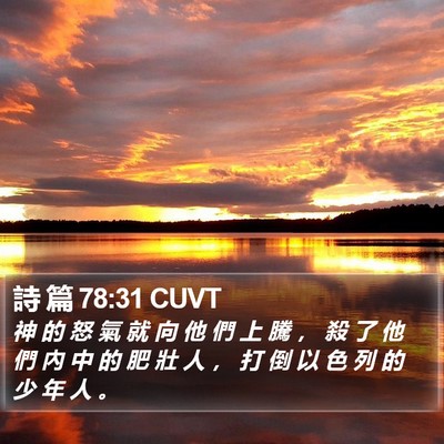 詩 篇 78:31 CUVT Bible Verse Image