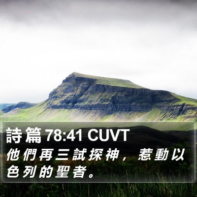 詩 篇 78:41 CUVT Bible Verse Image