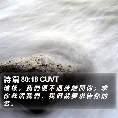 詩 篇 80:18 CUVT Bible Verse Image