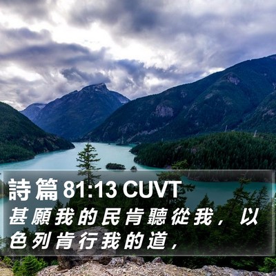 詩 篇 81:13 CUVT Bible Verse Image