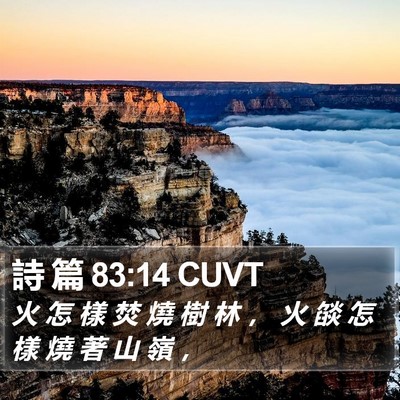 詩 篇 83:14 CUVT Bible Verse Image