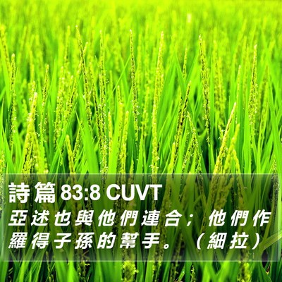 詩 篇 83:8 CUVT Bible Verse Image