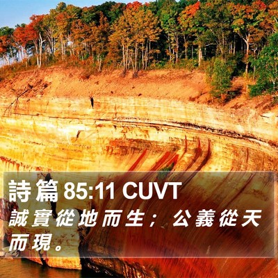 詩 篇 85:11 CUVT Bible Verse Image