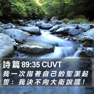 詩 篇 89:35 CUVT Bible Verse Image