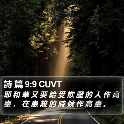 詩 篇 9:9 CUVT Bible Verse Image