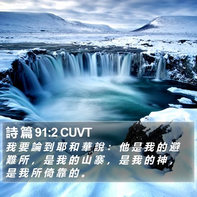 詩 篇 91:2 CUVT Bible Verse Image