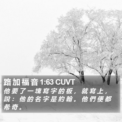 路 加 福 音 1:63 CUVT Bible Verse Image