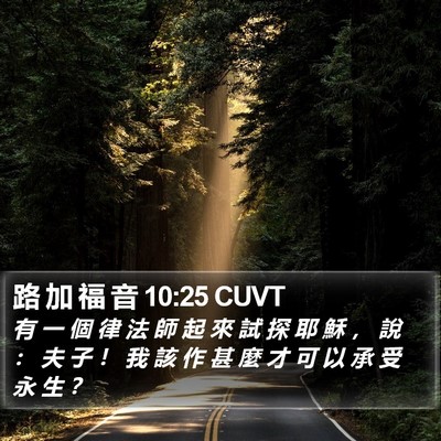 路 加 福 音 10:25 CUVT Bible Verse Image