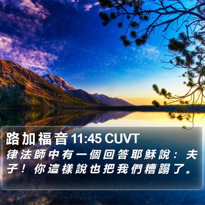 路 加 福 音 11:45 CUVT Bible Verse Image