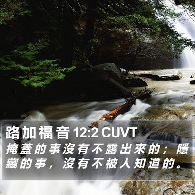 路 加 福 音 12:2 CUVT Bible Verse Image