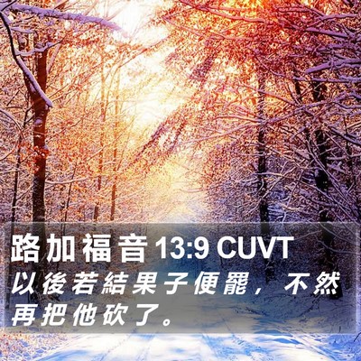 路 加 福 音 13:9 CUVT Bible Verse Image