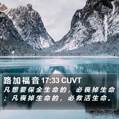 路 加 福 音 17:33 CUVT Bible Verse Image