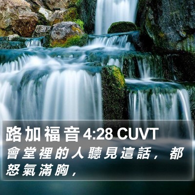 路 加 福 音 4:28 CUVT Bible Verse Image