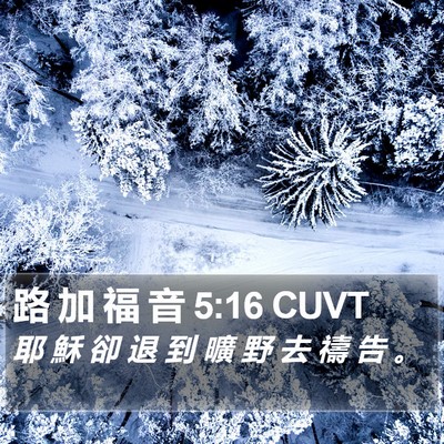 路 加 福 音 5:16 CUVT Bible Verse Image