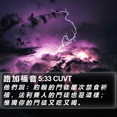 路 加 福 音 5:33 CUVT Bible Verse Image